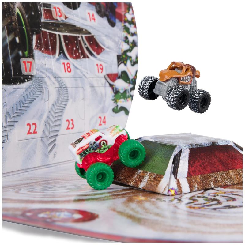 Calendário do Advento Monster Jam Mini com 16 caminhões +3 anos